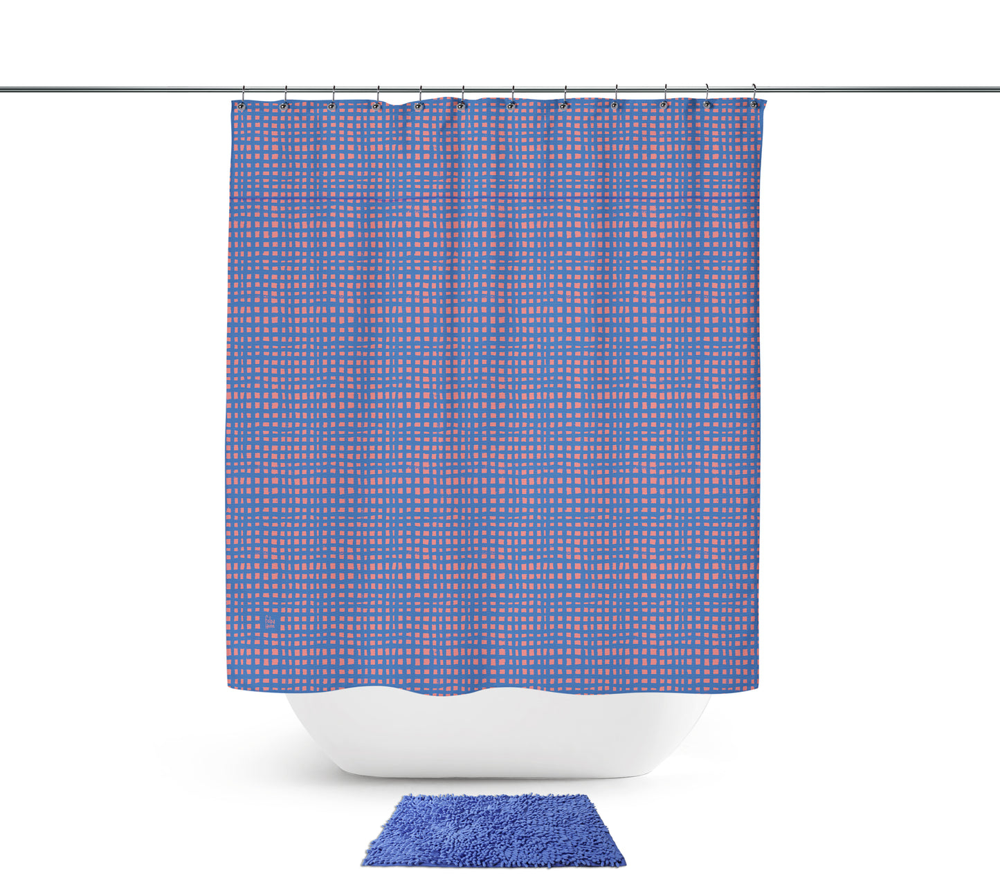 Cortina Trama Azul
