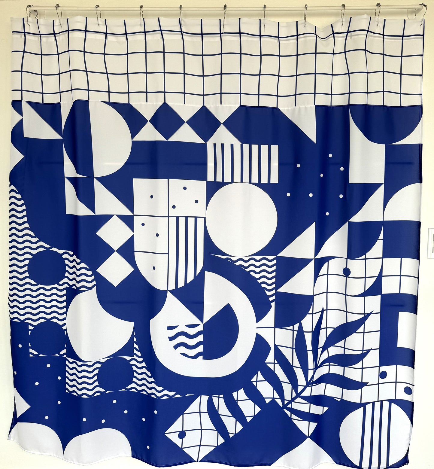 Cortina Mosaico Azul