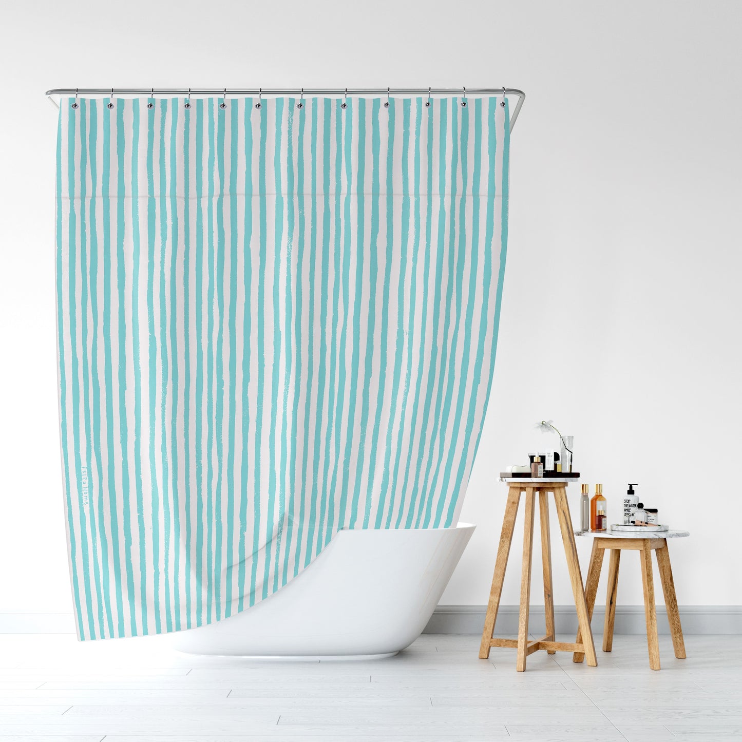 Cortina Rayas Aqua
