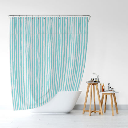 Cortina Rayas Aqua
