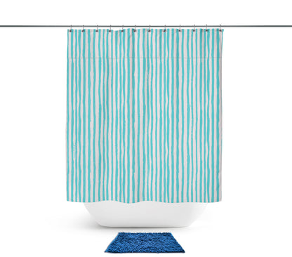 Cortina Rayas Aqua